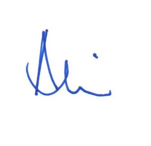 Alison freehand signature